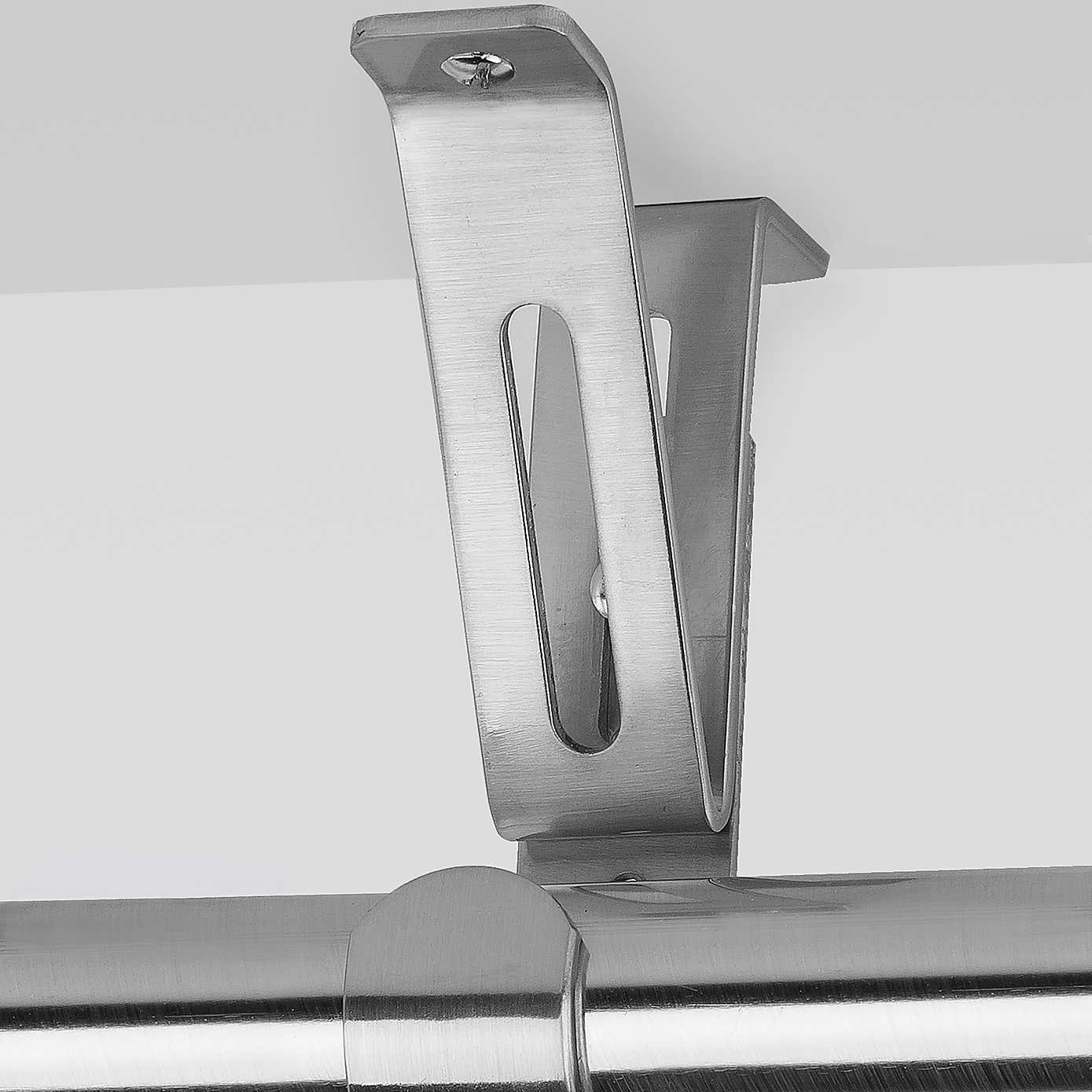 Pack of 3 Adjustable Ceiling Curtain Pole Brackets