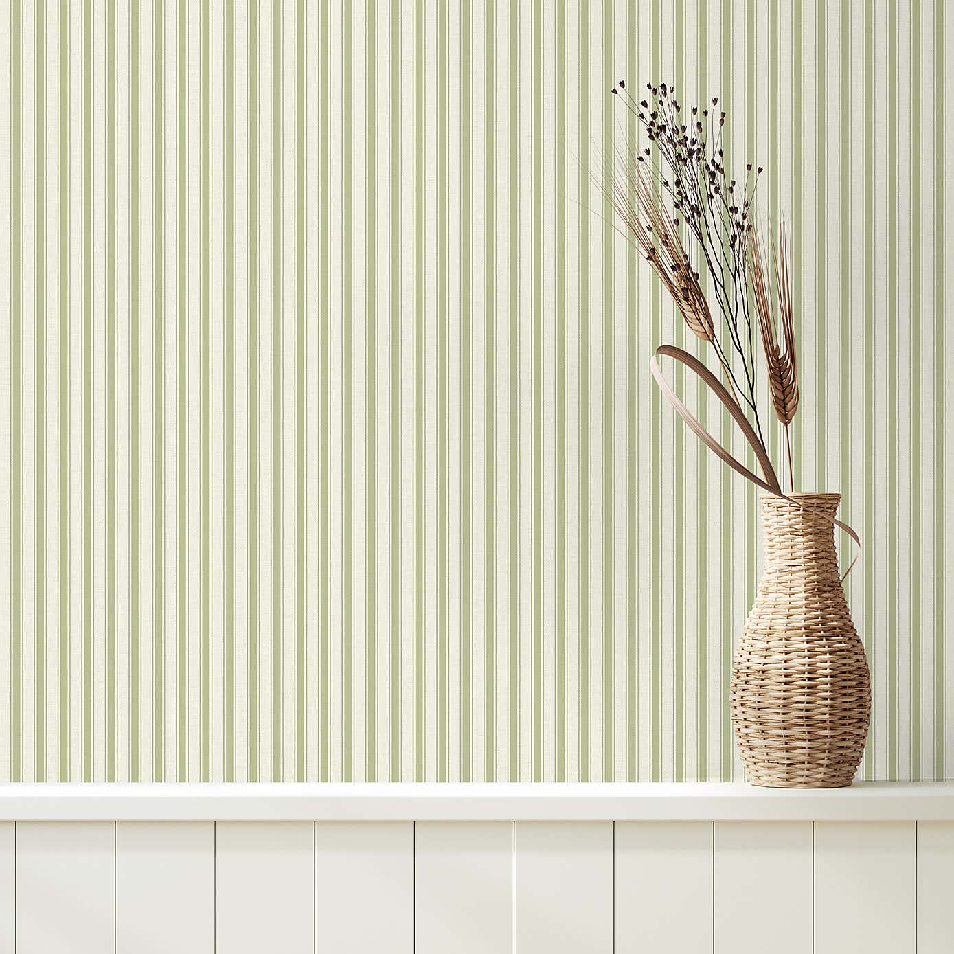 Ticking Stripe Wallpaper