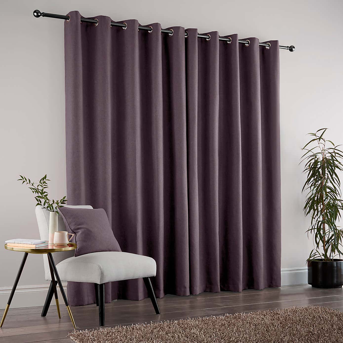 Jennings Natural Thermal Eyelet Curtains