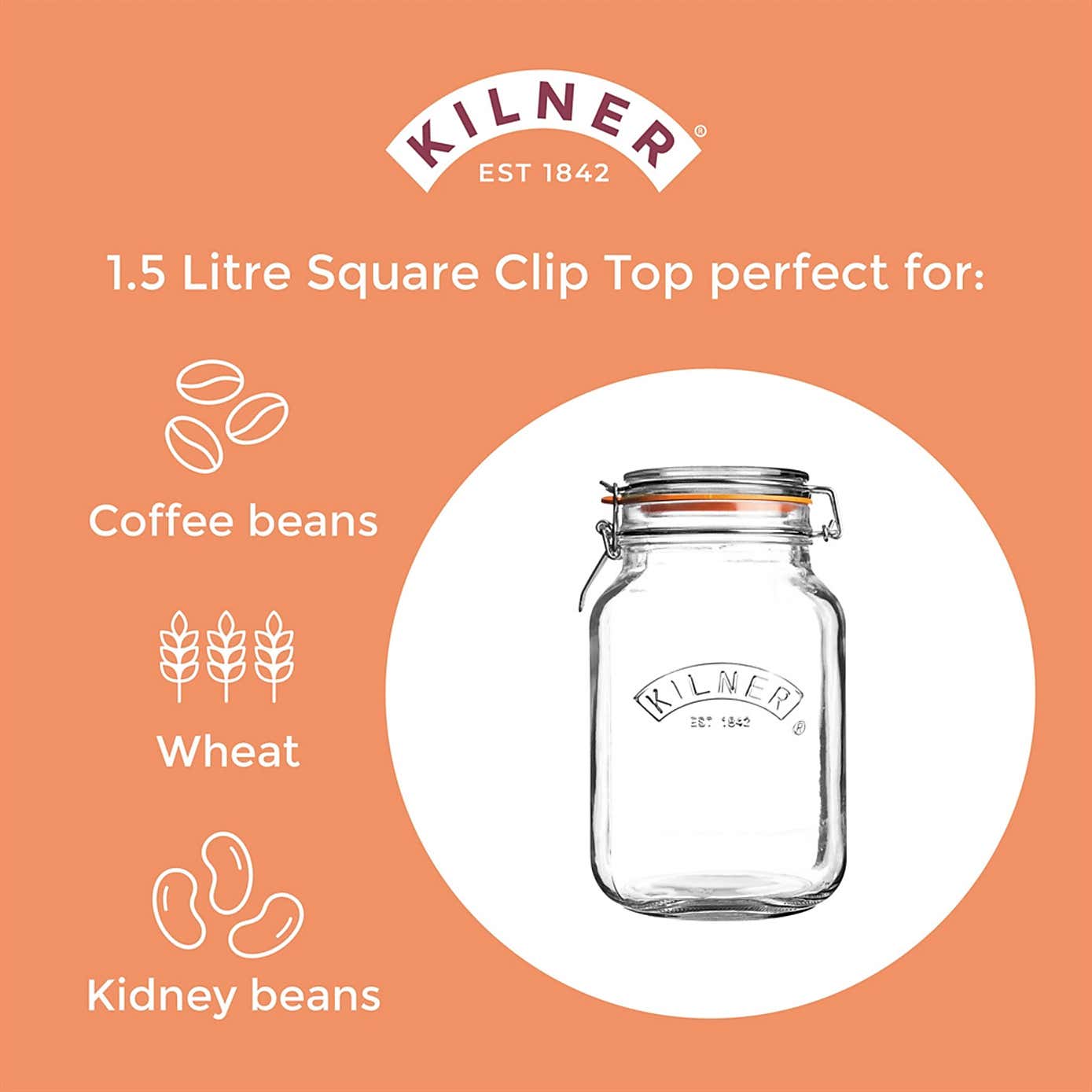 Kilner 1.5 Litres Preserve Jar