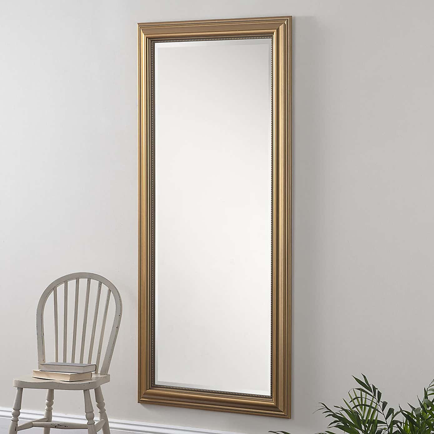 Yearn Beaded Overmantle Wall Mirror