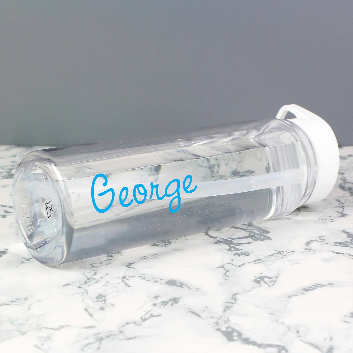 Personalised Name Water Bottle Blue