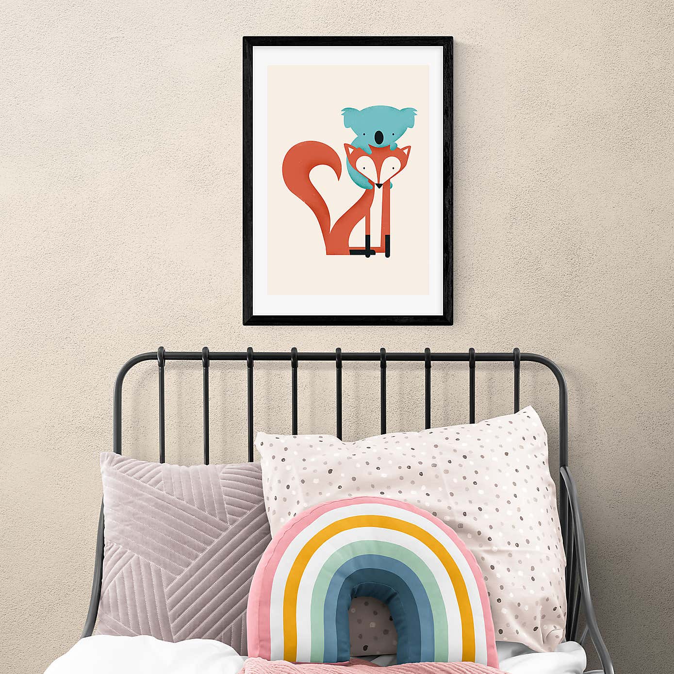 East End Prints Fox and Koala Print