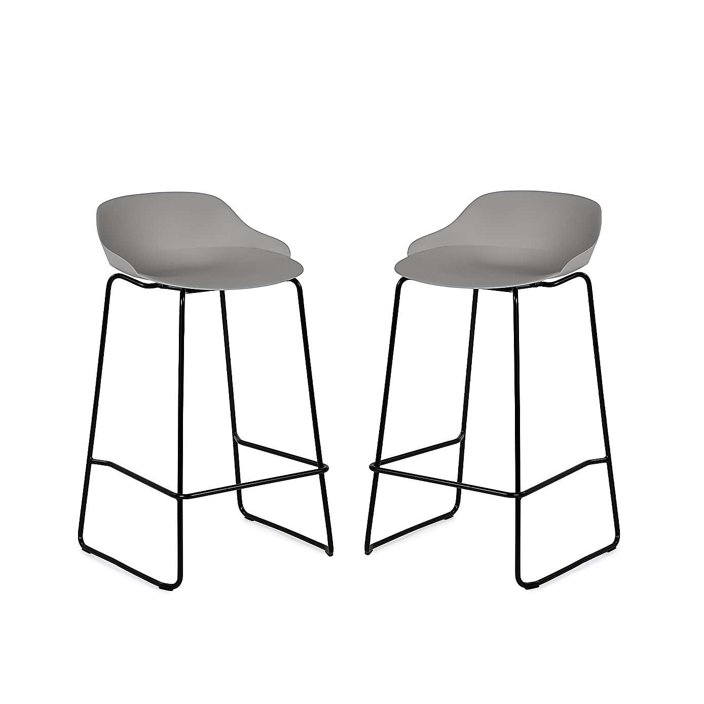 Rocco Set Of 2 Bar Stools, Metal