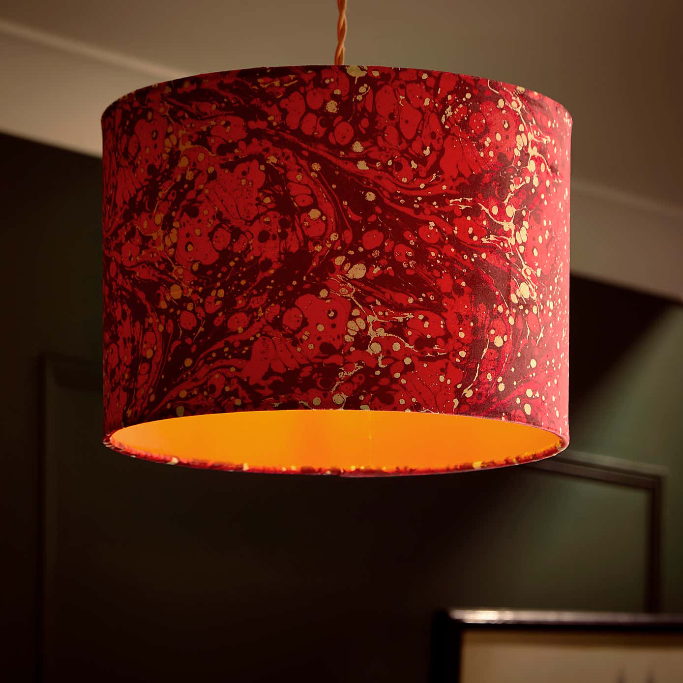 Marble Drum Lamp Shade