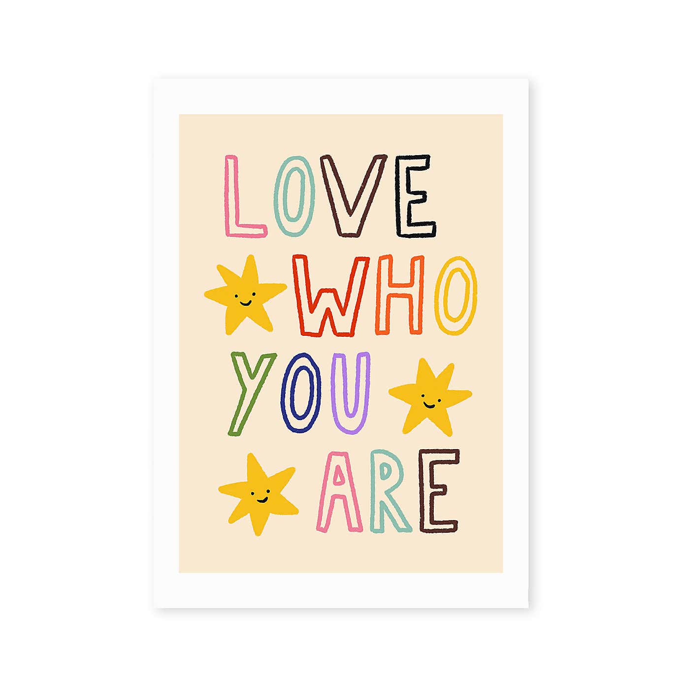 East End Prints Love Who You Are by Emmy Lupin Studio Print