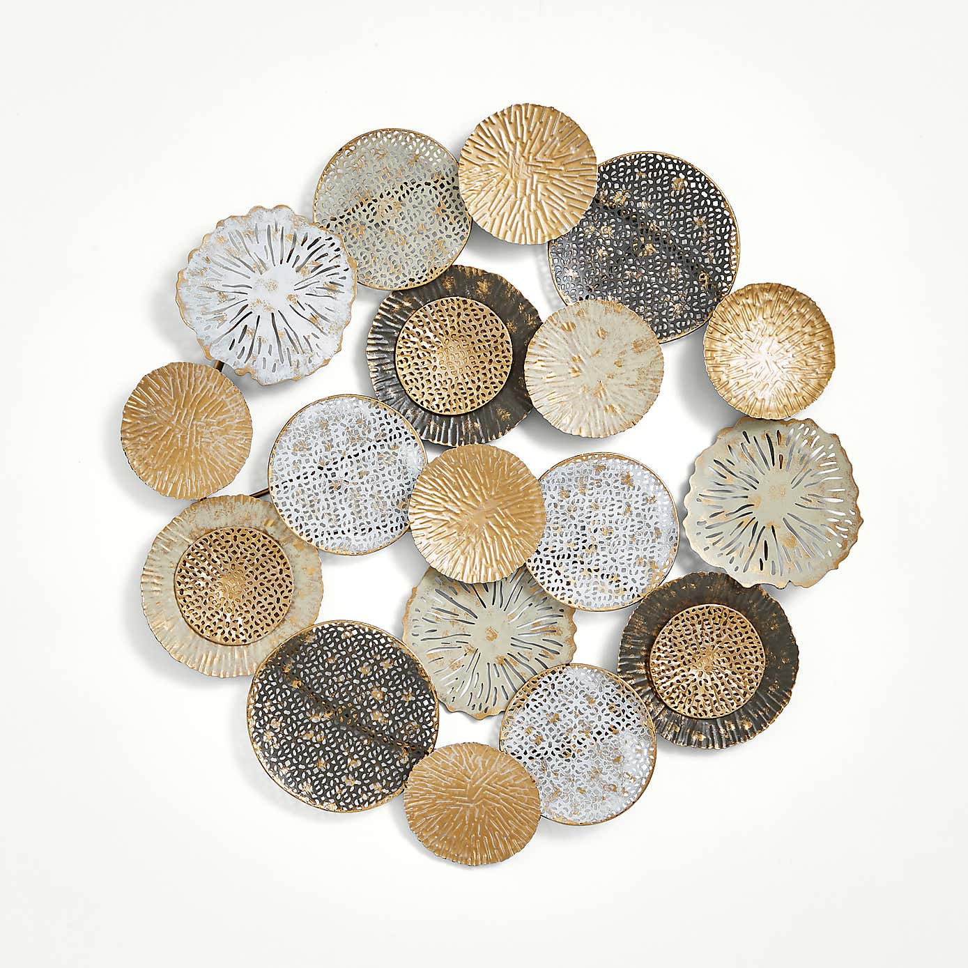 Cinnibar Round Indoor Outdoor Metal Wall Art