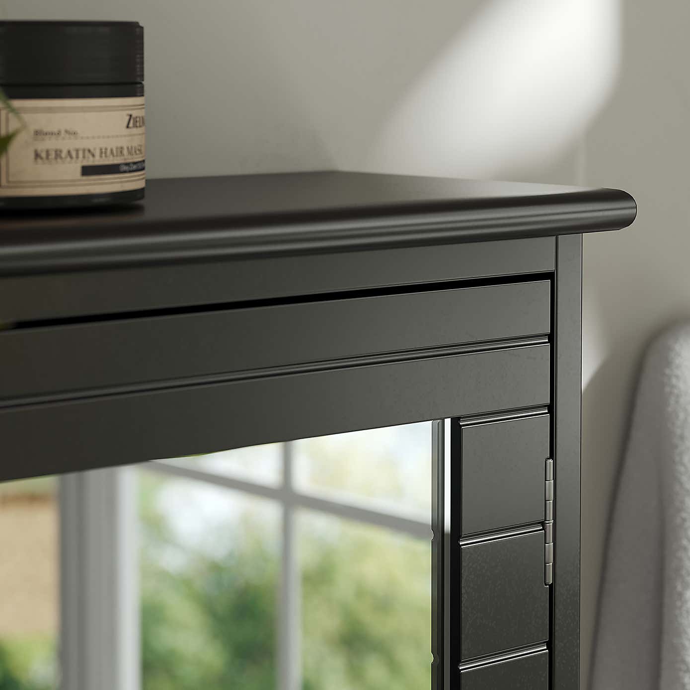 Nautical Mirror Cabinet with Nickel Handle