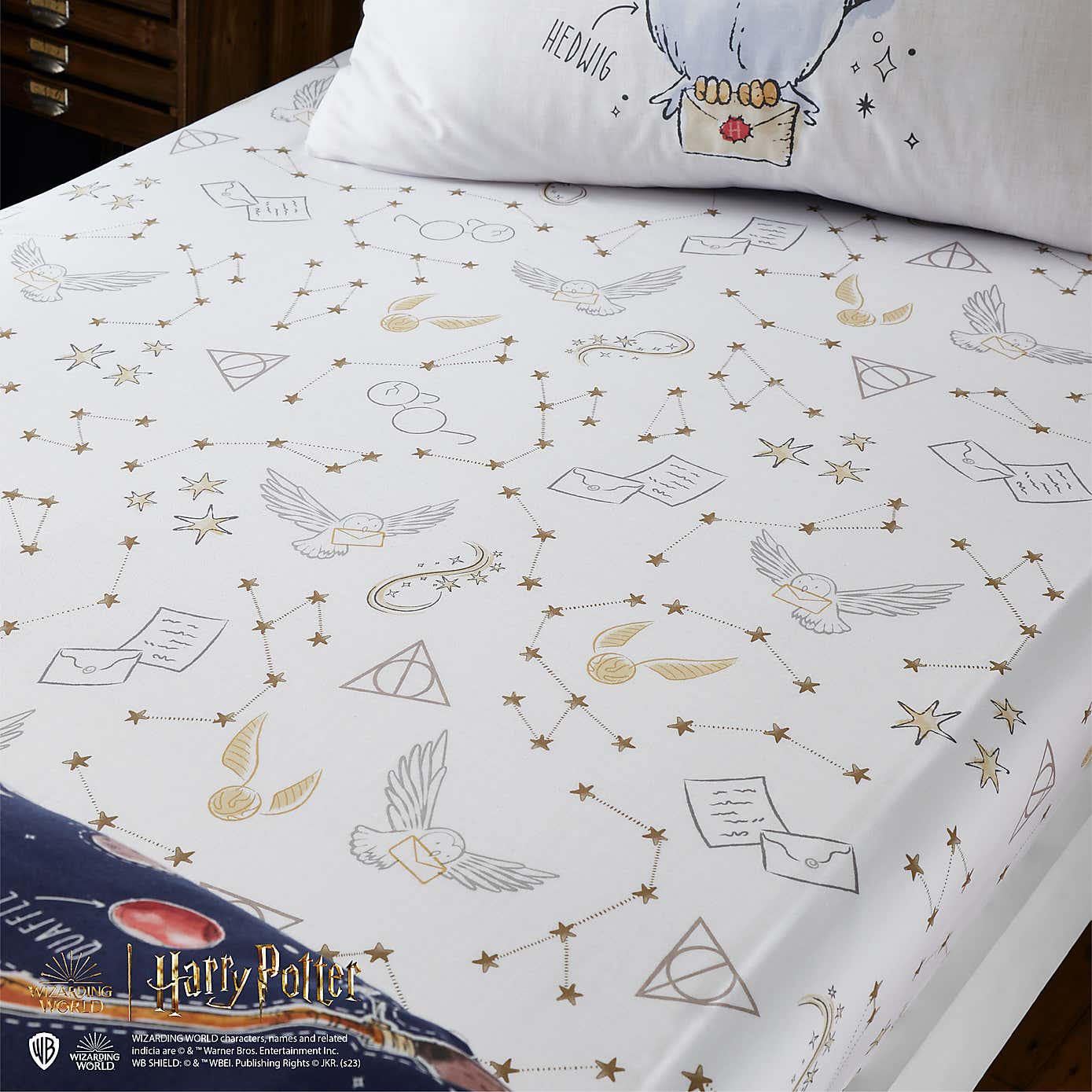 Harry Potter Hogwarts Fitted Sheet Kingsize