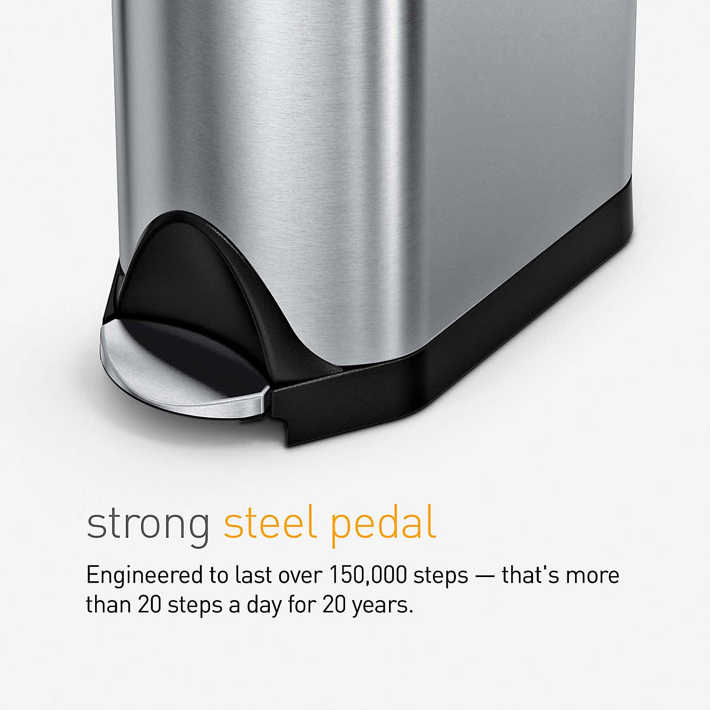 Simple Human Stainless Steel Butterfly Pedal Bin