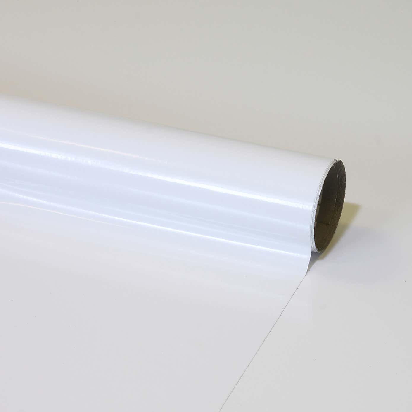 Fablon White Gloss Sticky Back Plastic