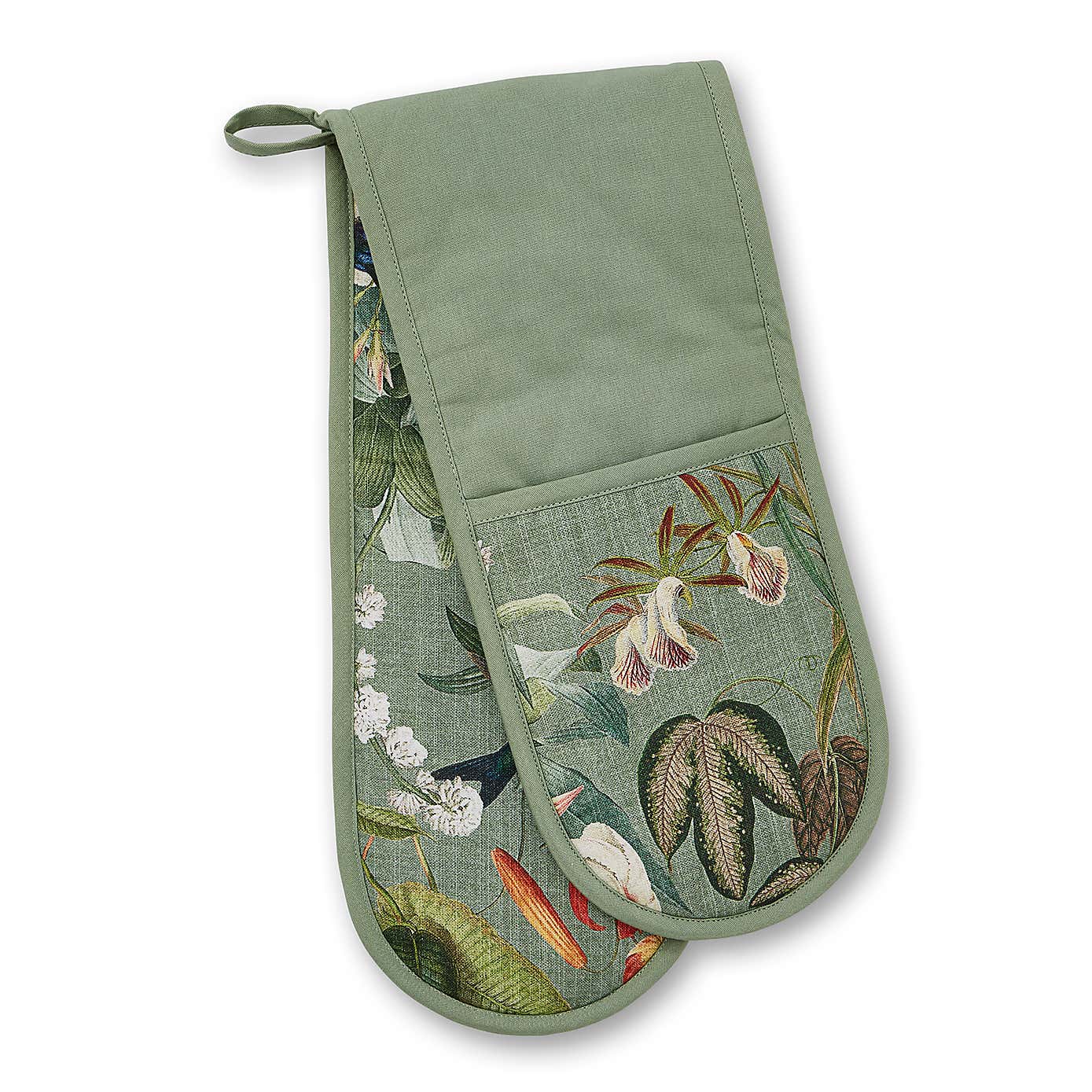 Botanical Bird Double Oven Glove