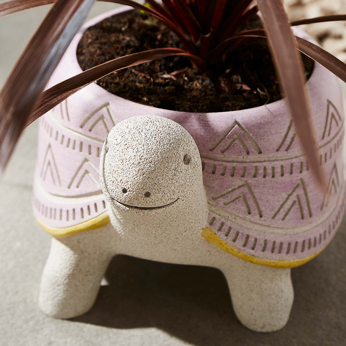 Resin Tortoise Plant Pot