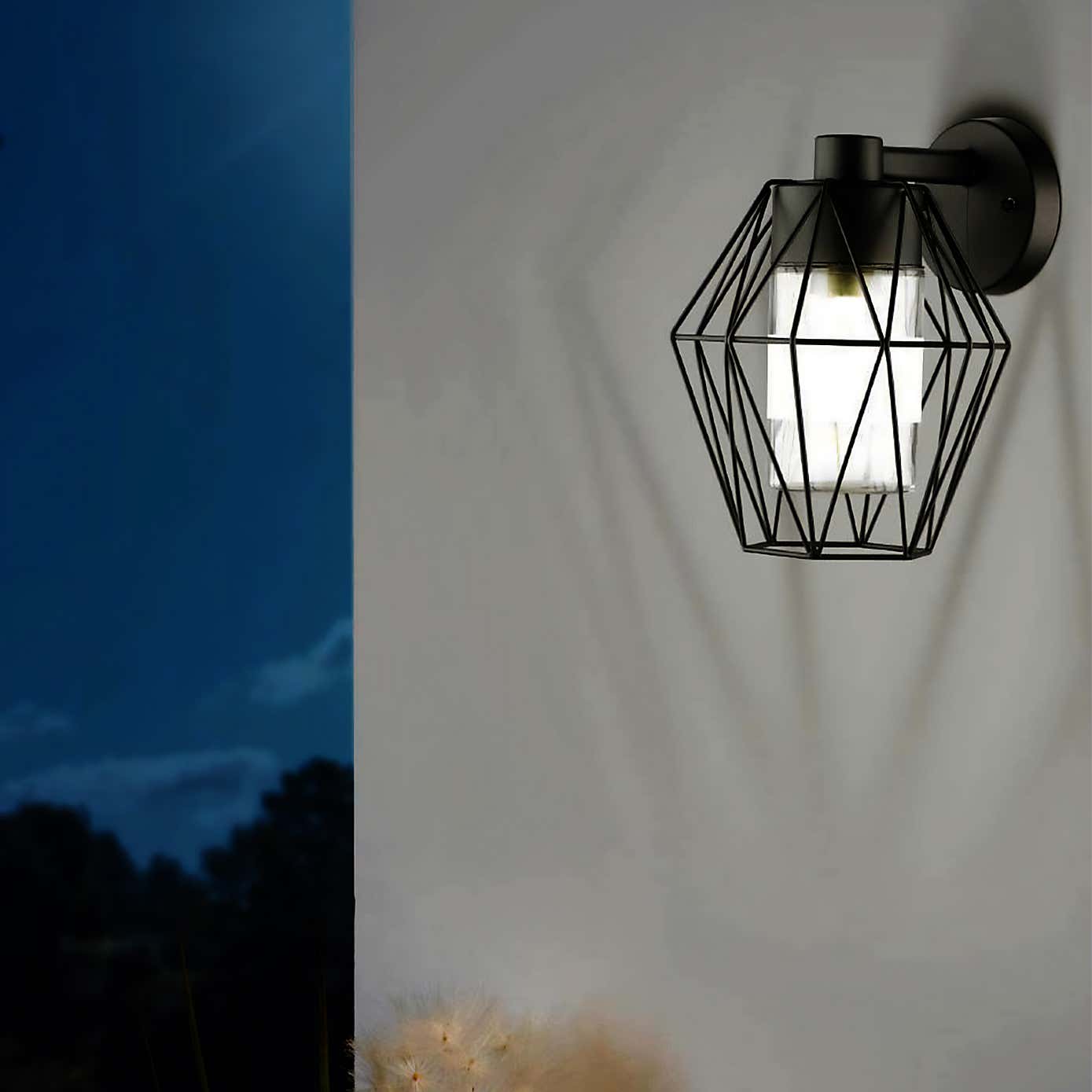 EGLO Canove 1 Light Caged Outdoor Wall Lamp