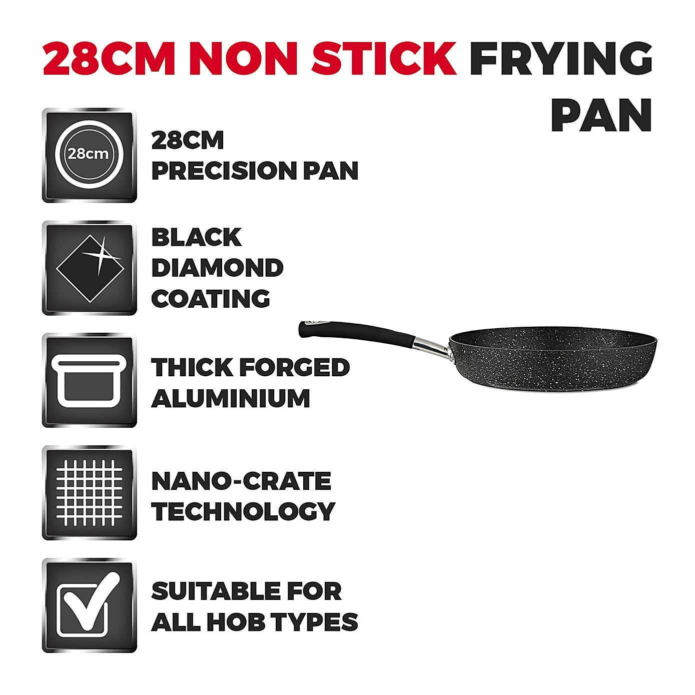 Tower Precision Non-Stick 28cm Frying Pan
