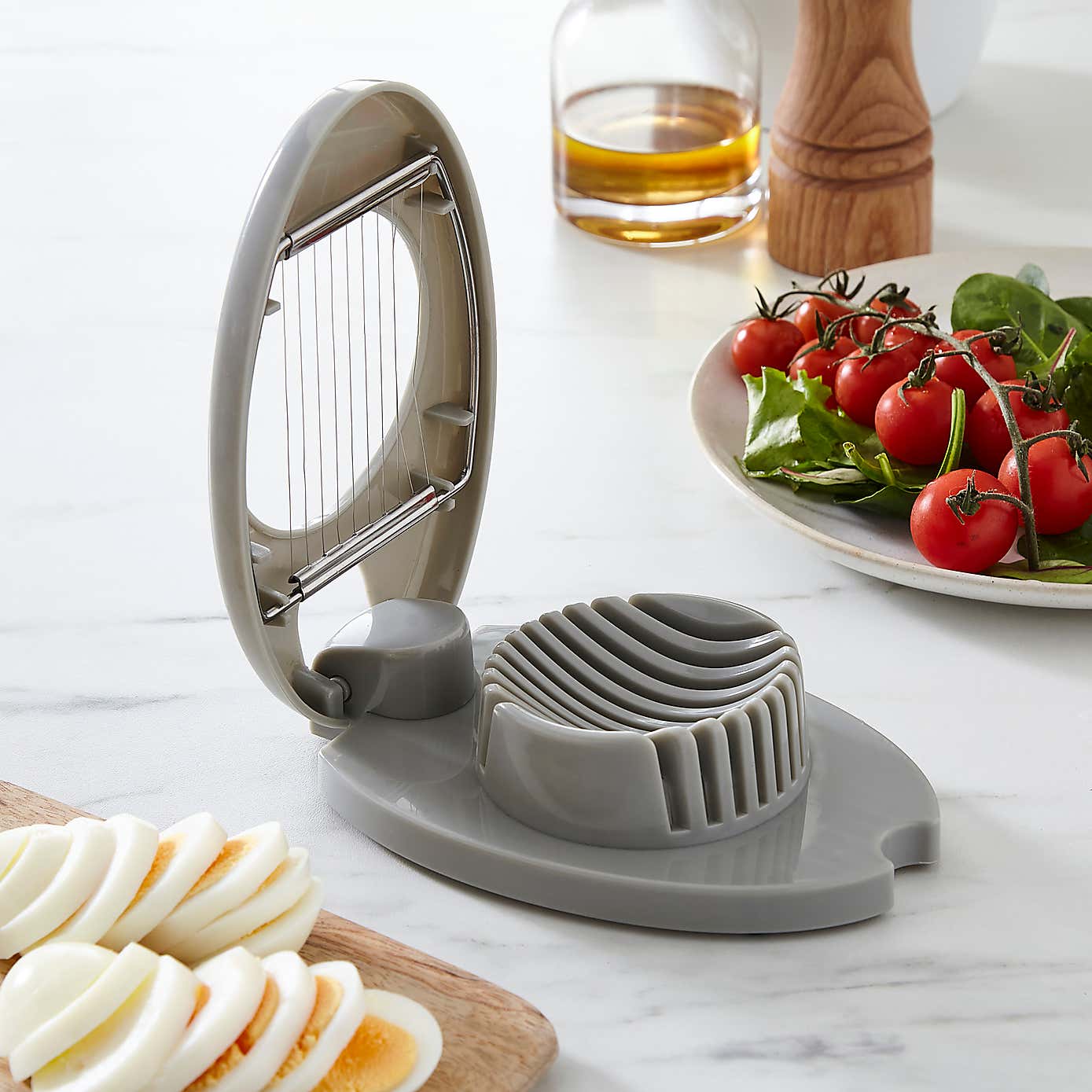 Handy Kitchen Stainless Steel Egg Slicer