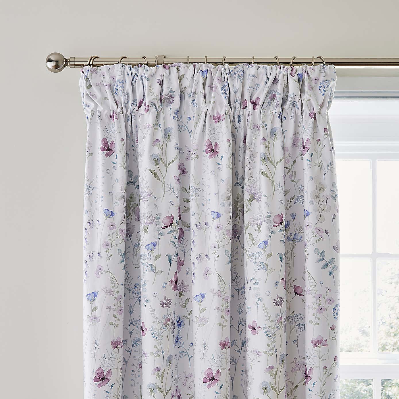 Dorma Wildflower Blackout Pencil Pleat Curtains