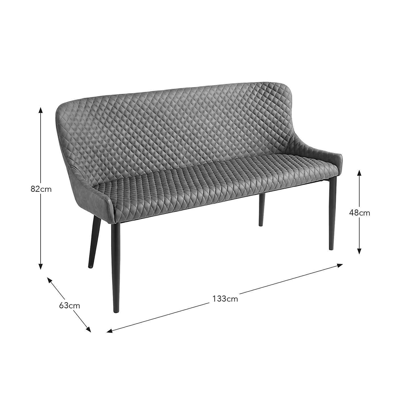 Montreal 3 Seater Dining Bench