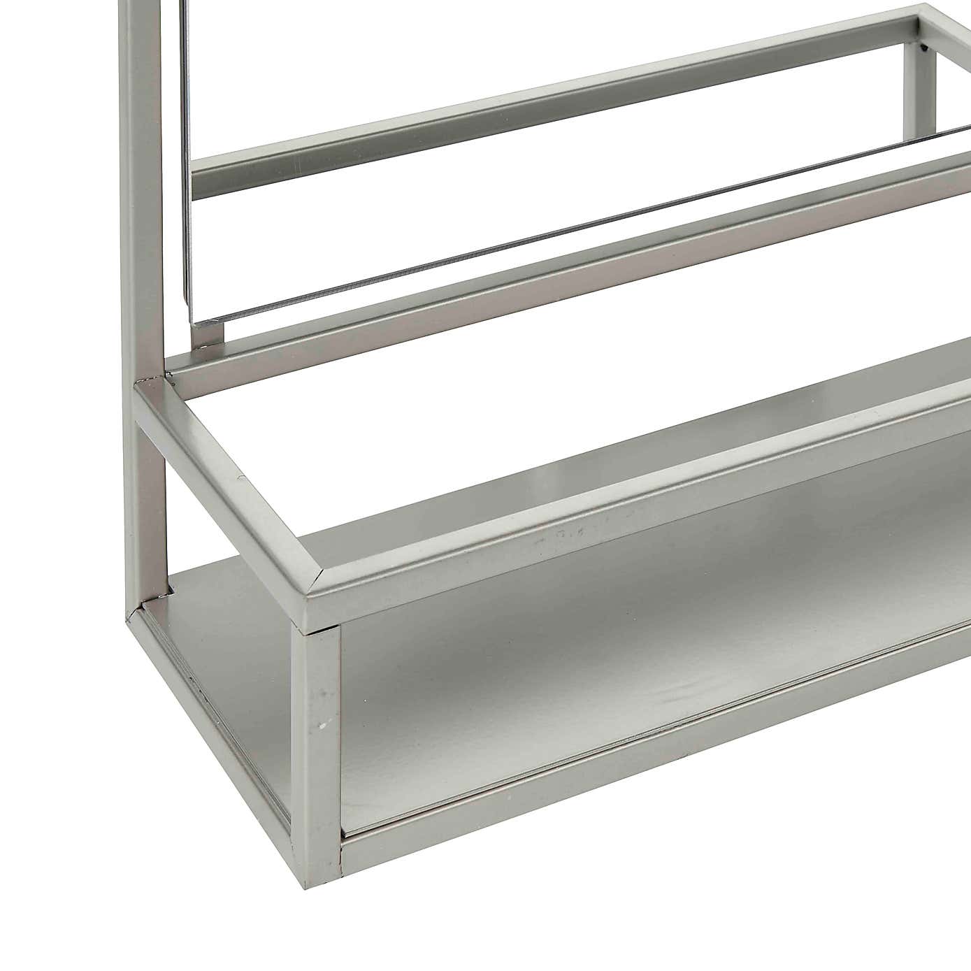 London Rectangle Wall Mirror with Shelf