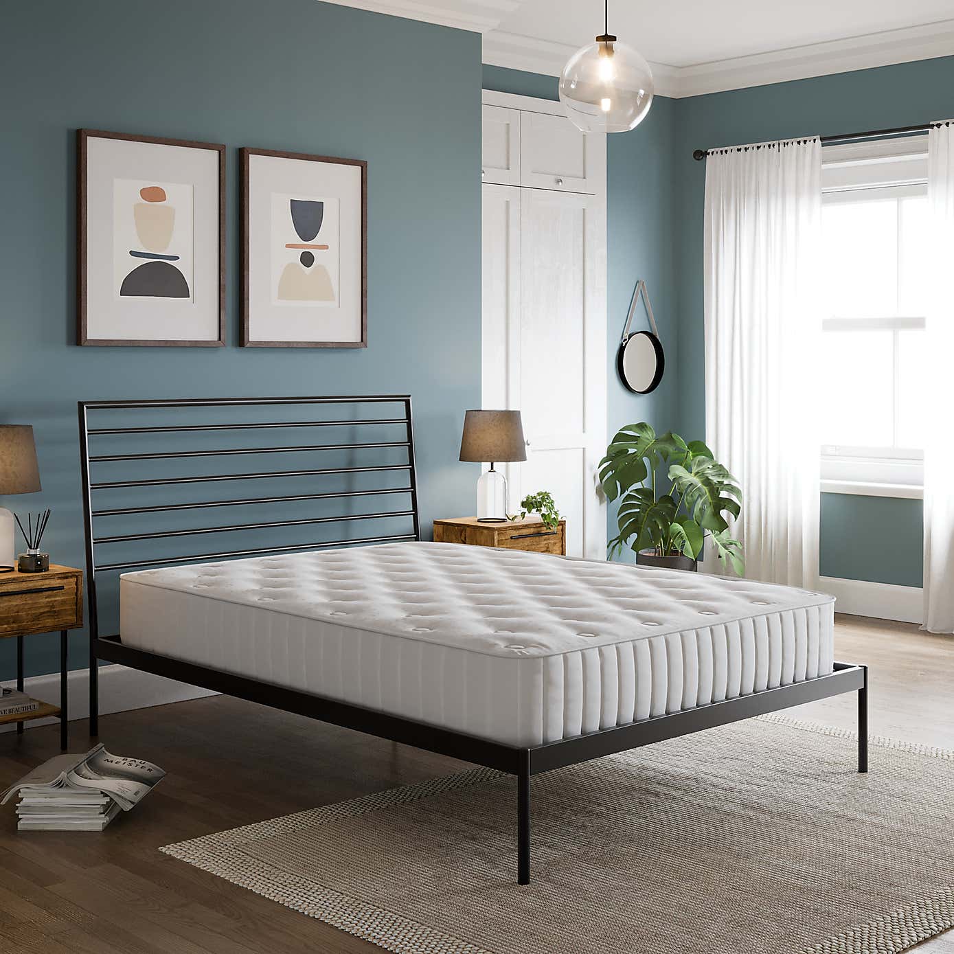 Raffy Bed Frame, Metal