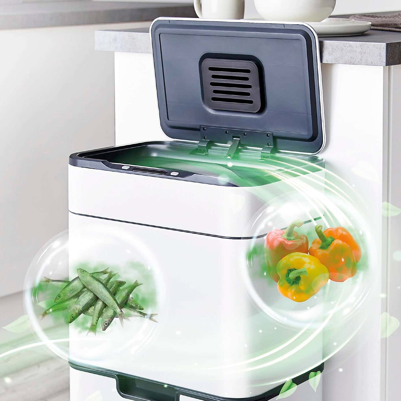 Tower 50L Ozone Recycling Sensor Bin