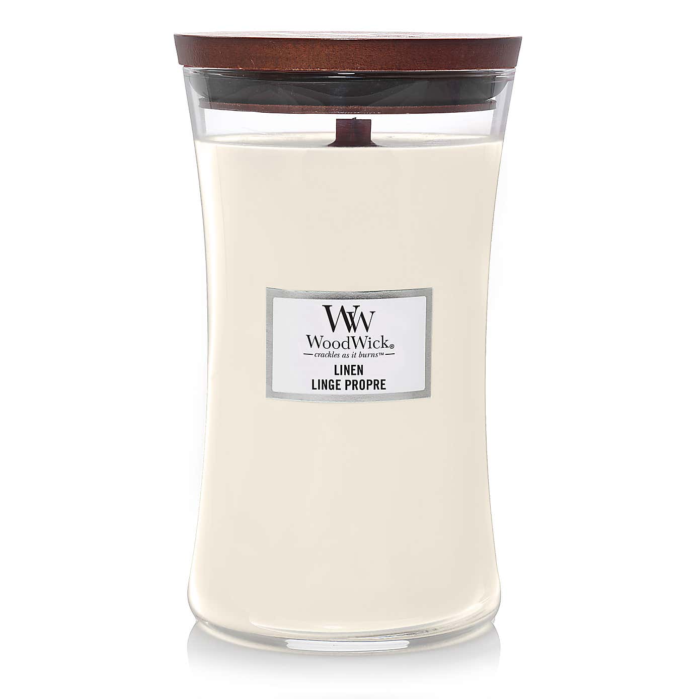 Woodwick Linen Large Hourglass Candle