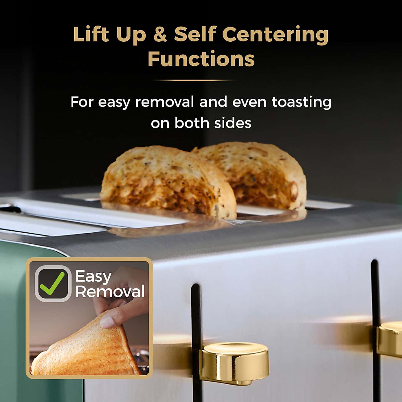 TOWER Cavaletto 4 Slice Toaster