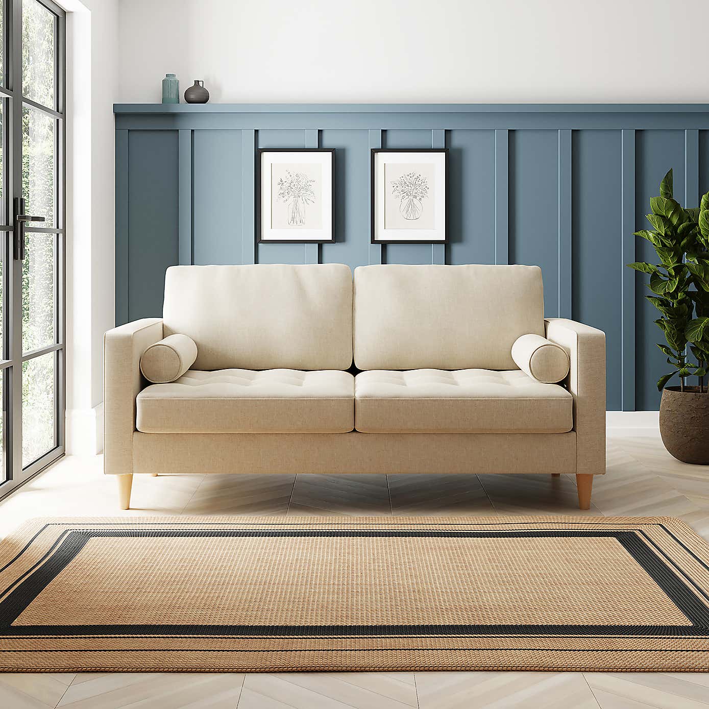 Zoe Luna 3 Seater Double Sofa Bed