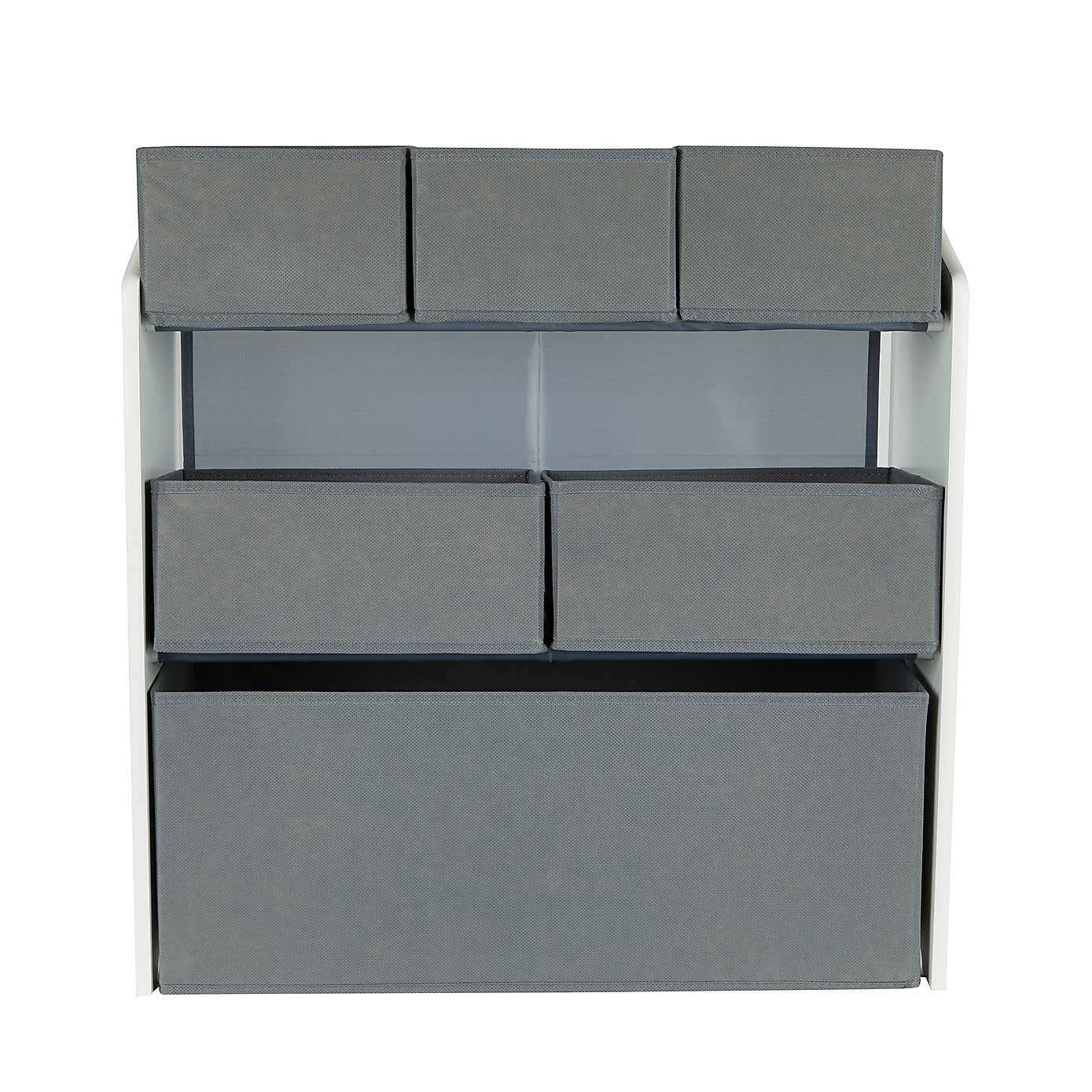 Grey and White Organiser