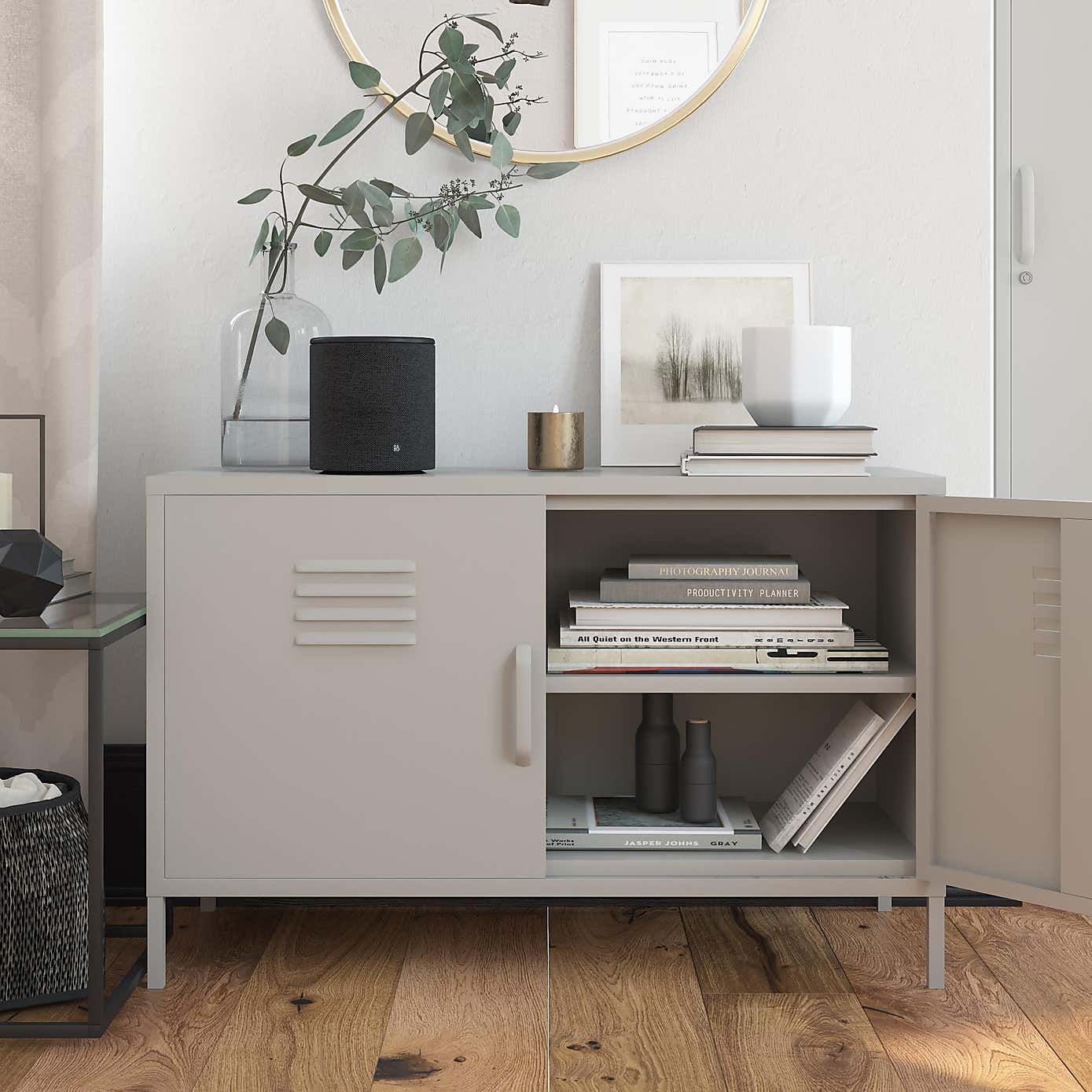 Bradford 2 Door Metal Accent Cabinet