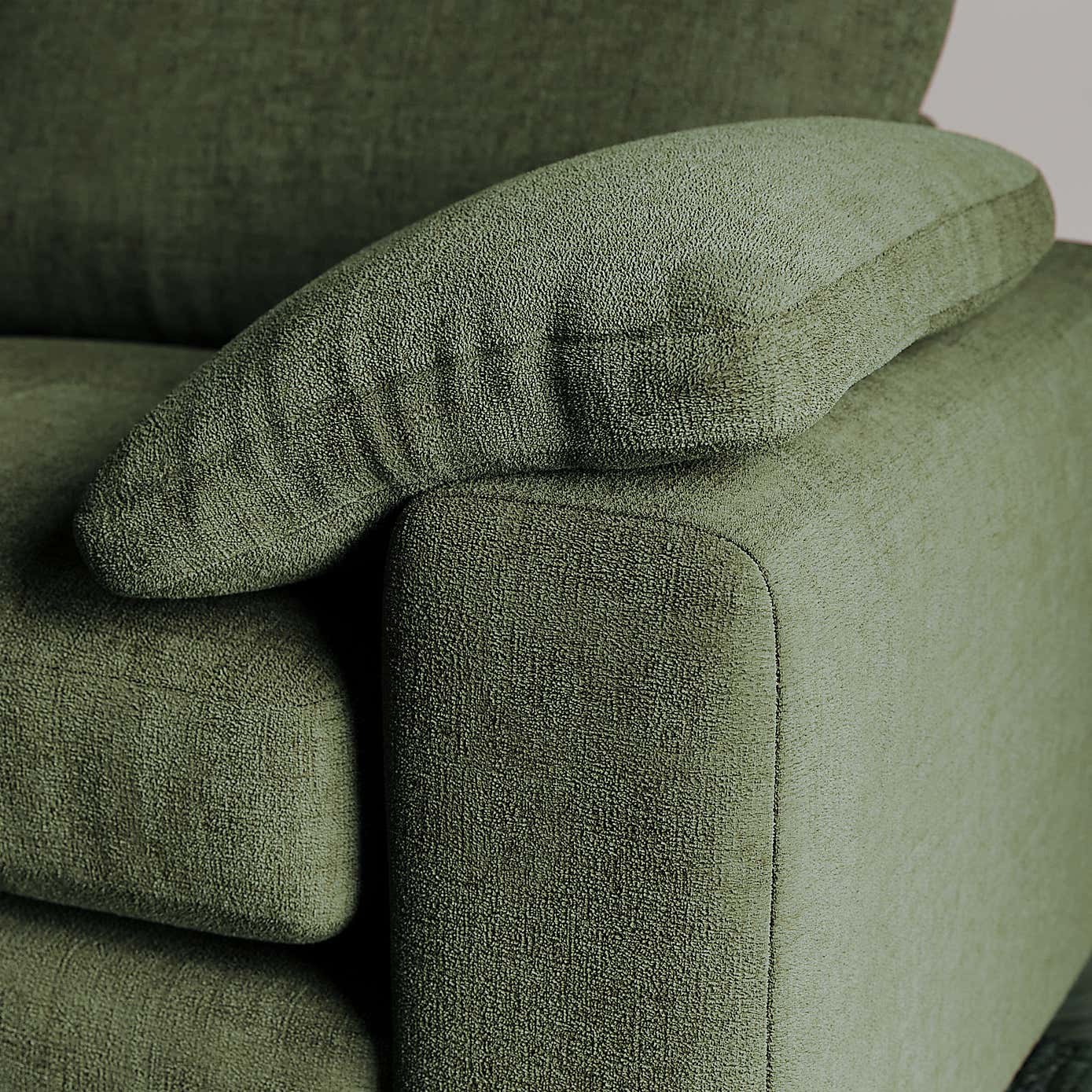 Magnus Soft Textured Chenille Snuggle Sofa