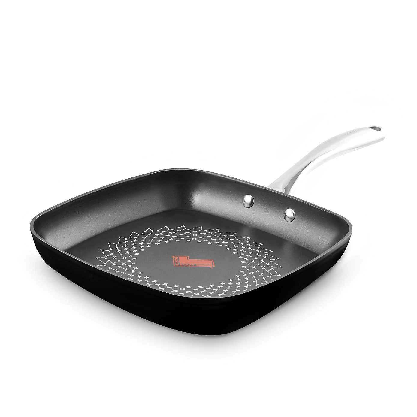 Tower Smart Start Non-Stick Ultra Forged Aluminium Grill Pan, 26cm