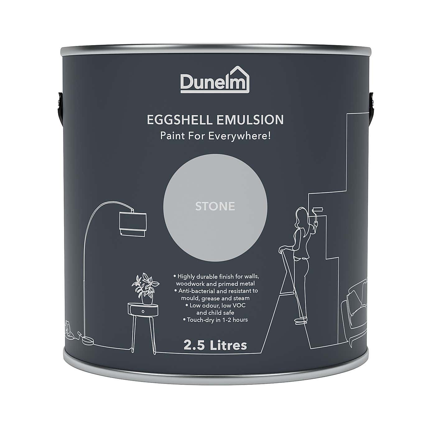 Dunelm Stone Eggshell Emulsion Paint