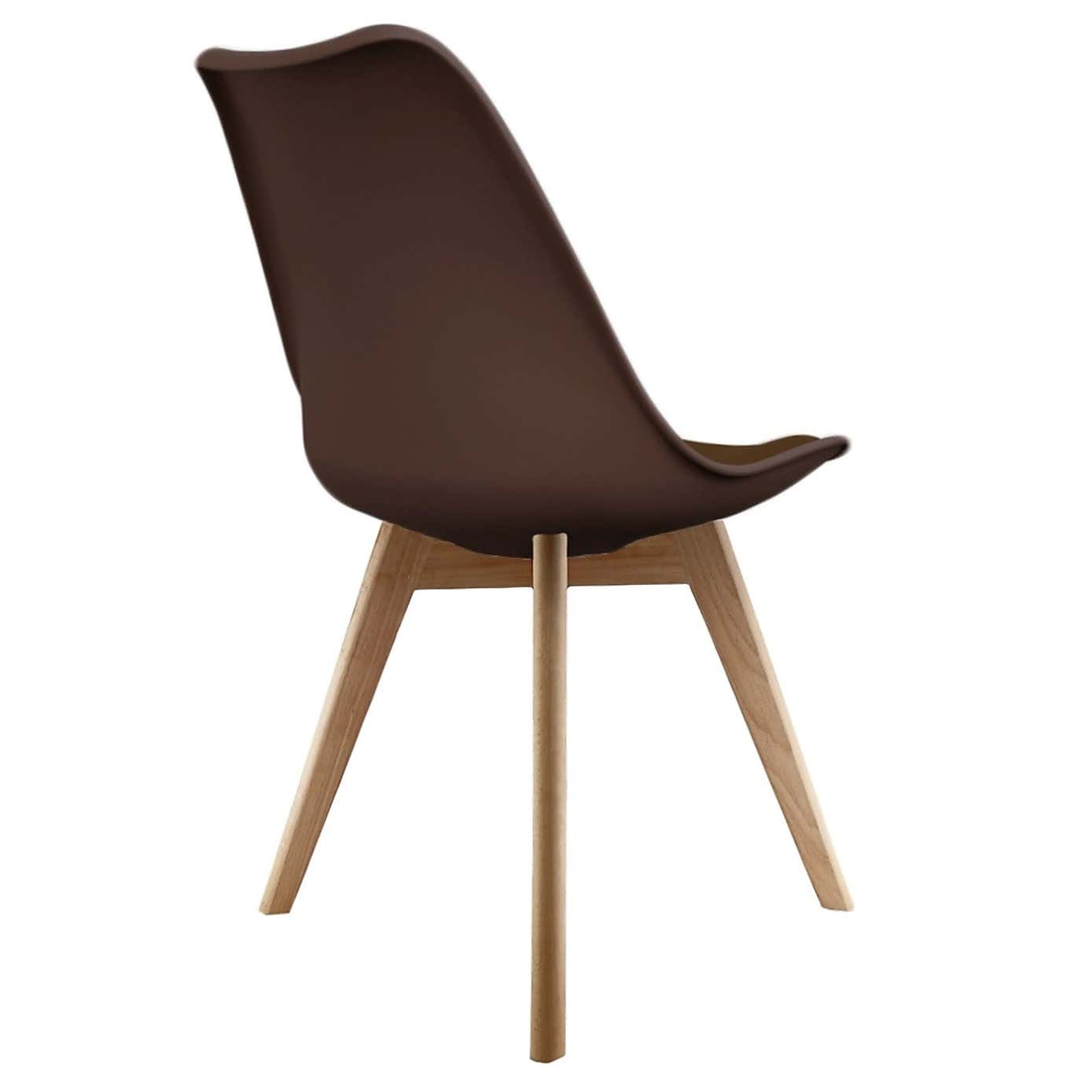 Fusion Living Soho Plastic Dining Chair with Squared Legs