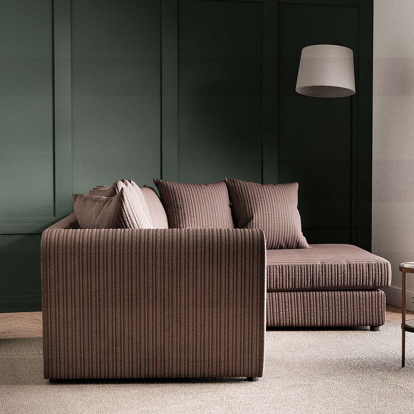 Blake Jumbo Cord Right Hand Corner Sofa