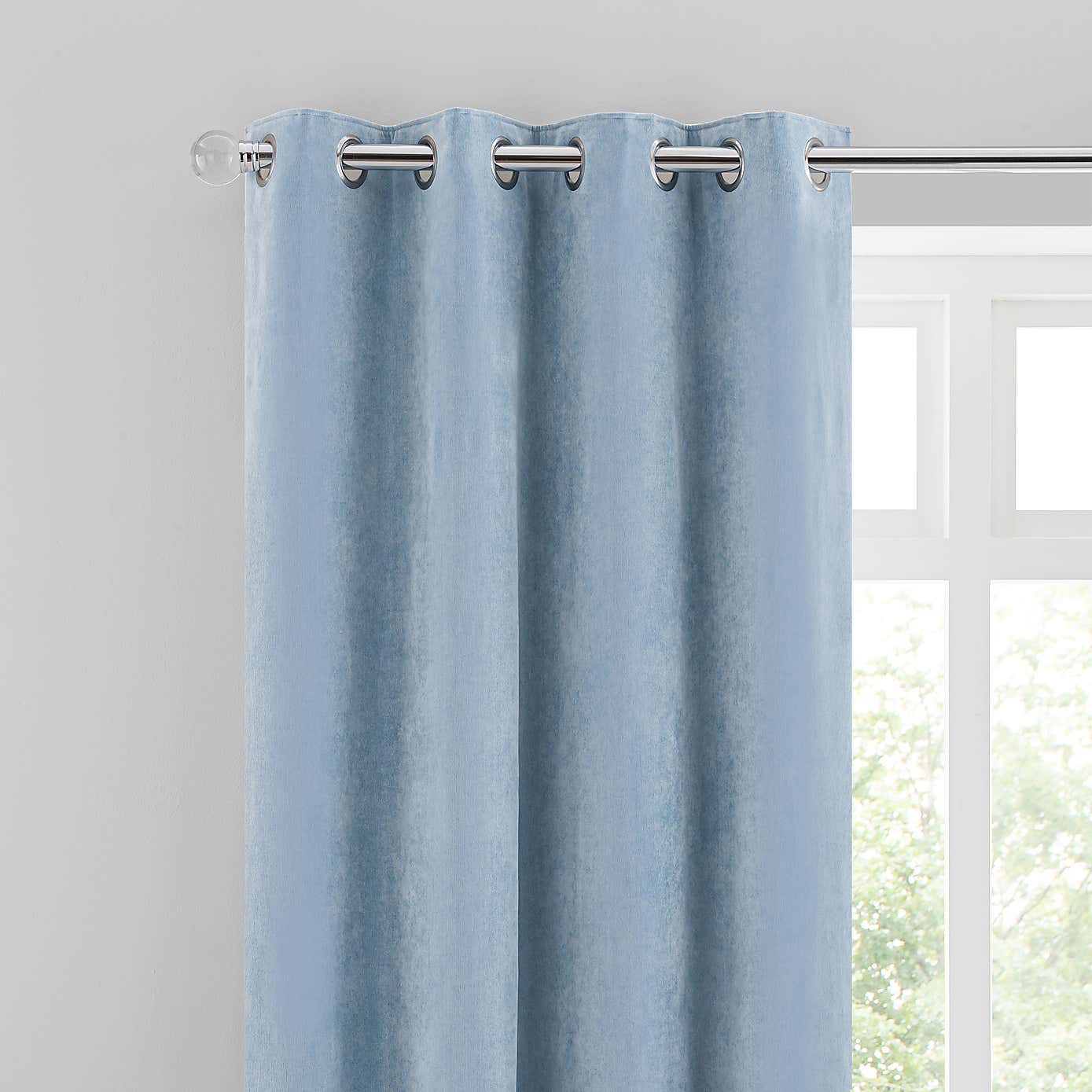 Margot Matt Velour Eyelet Curtains