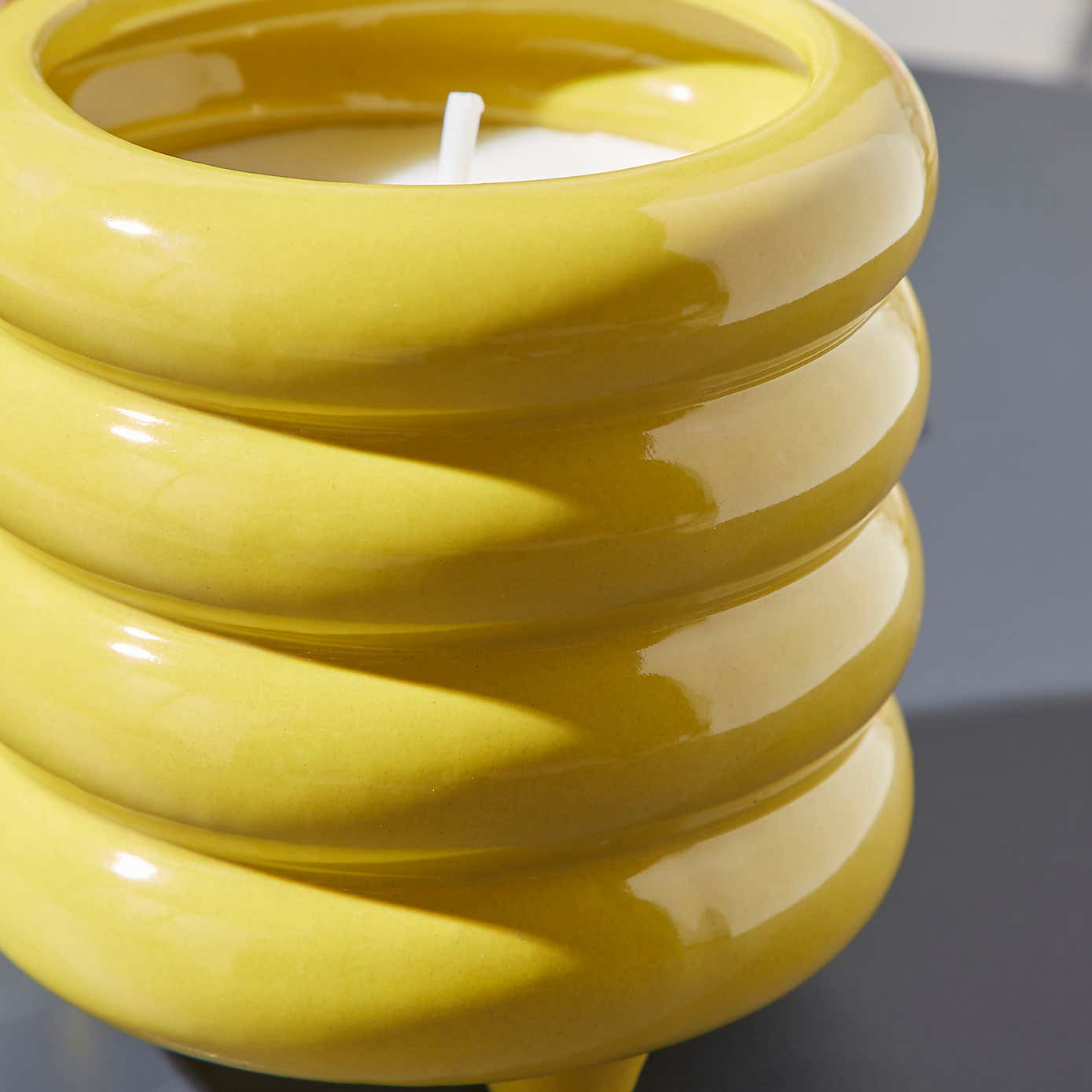Ribbed Citronella Outdoor Candle