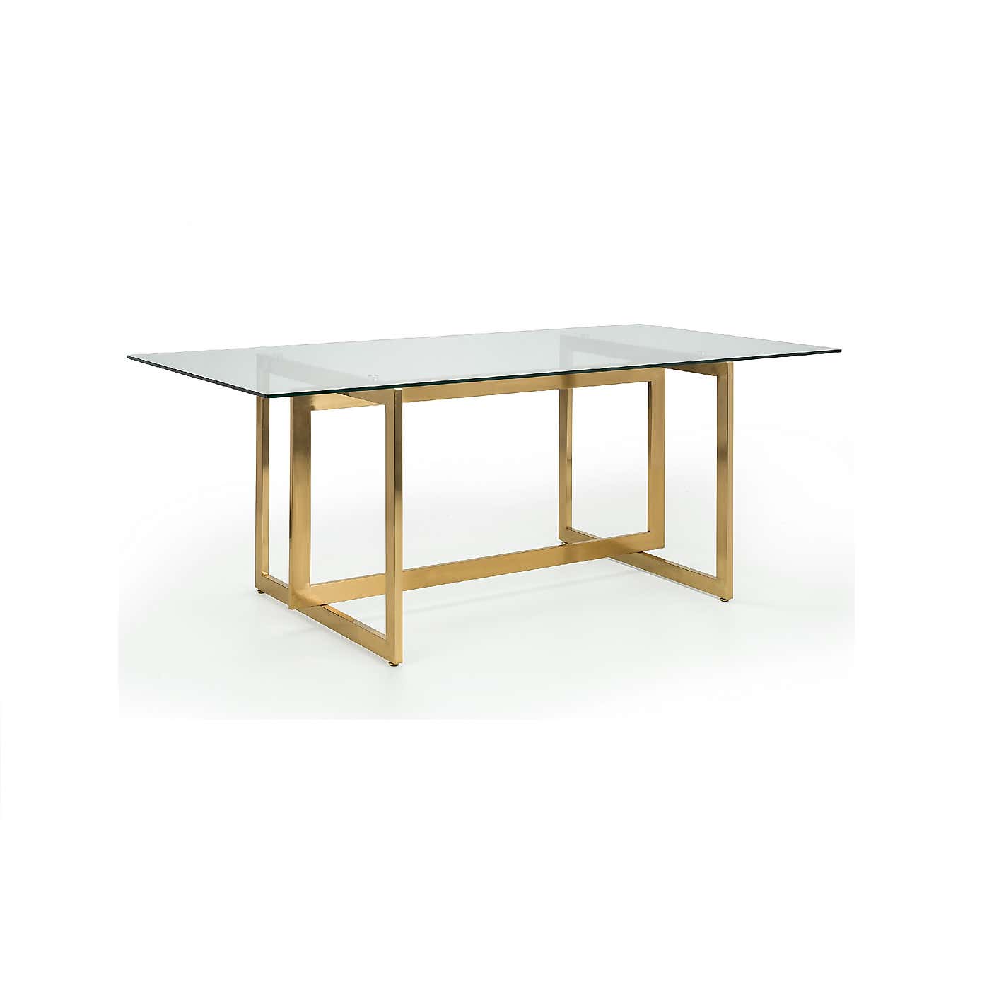 Minori Rectangular Glass Dining Table