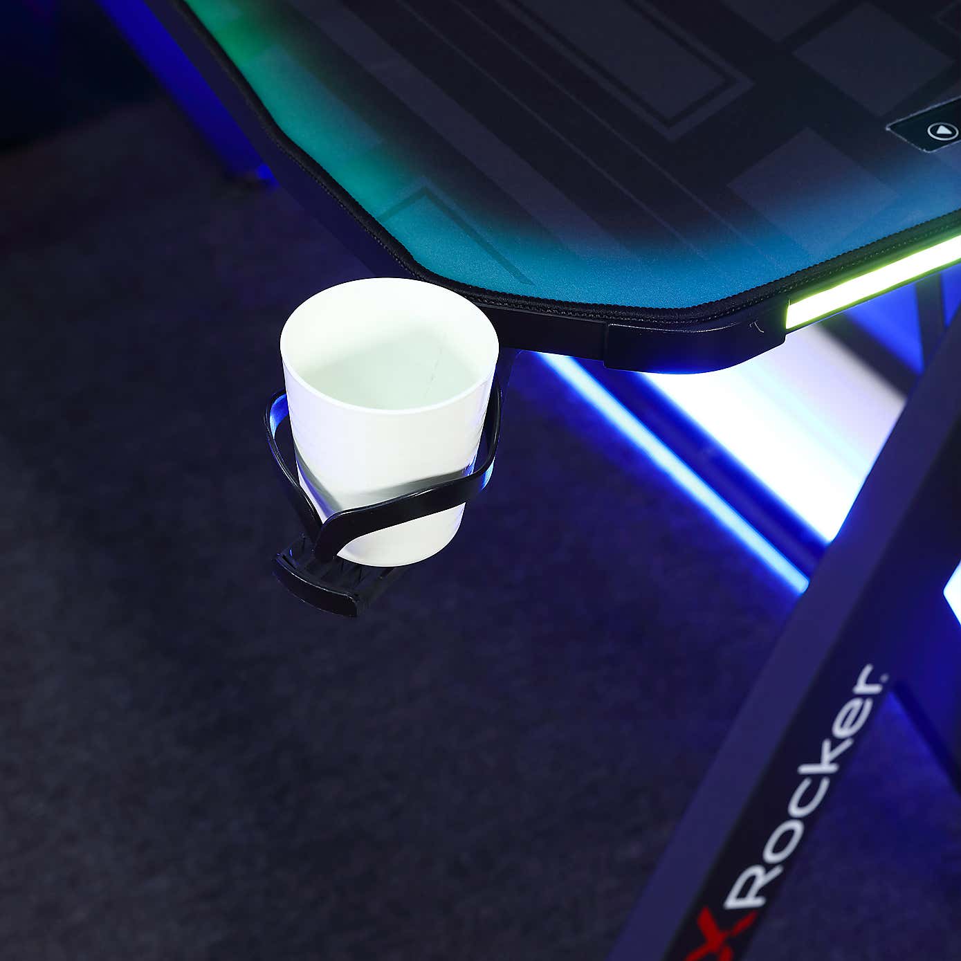 X Rocker Lumio RGB Gaming Desk with App Controlled Lights