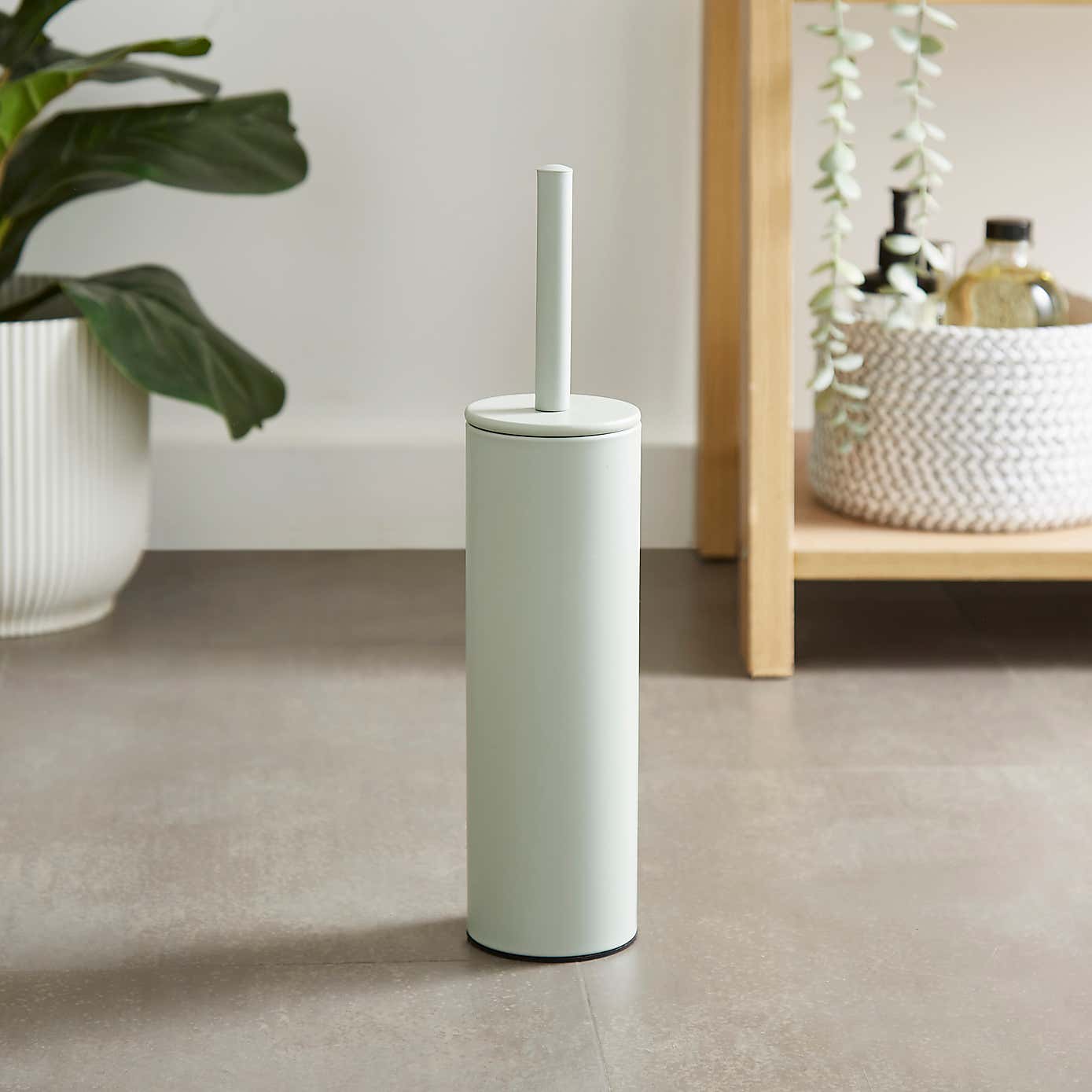 Slim Metal Toilet Brush