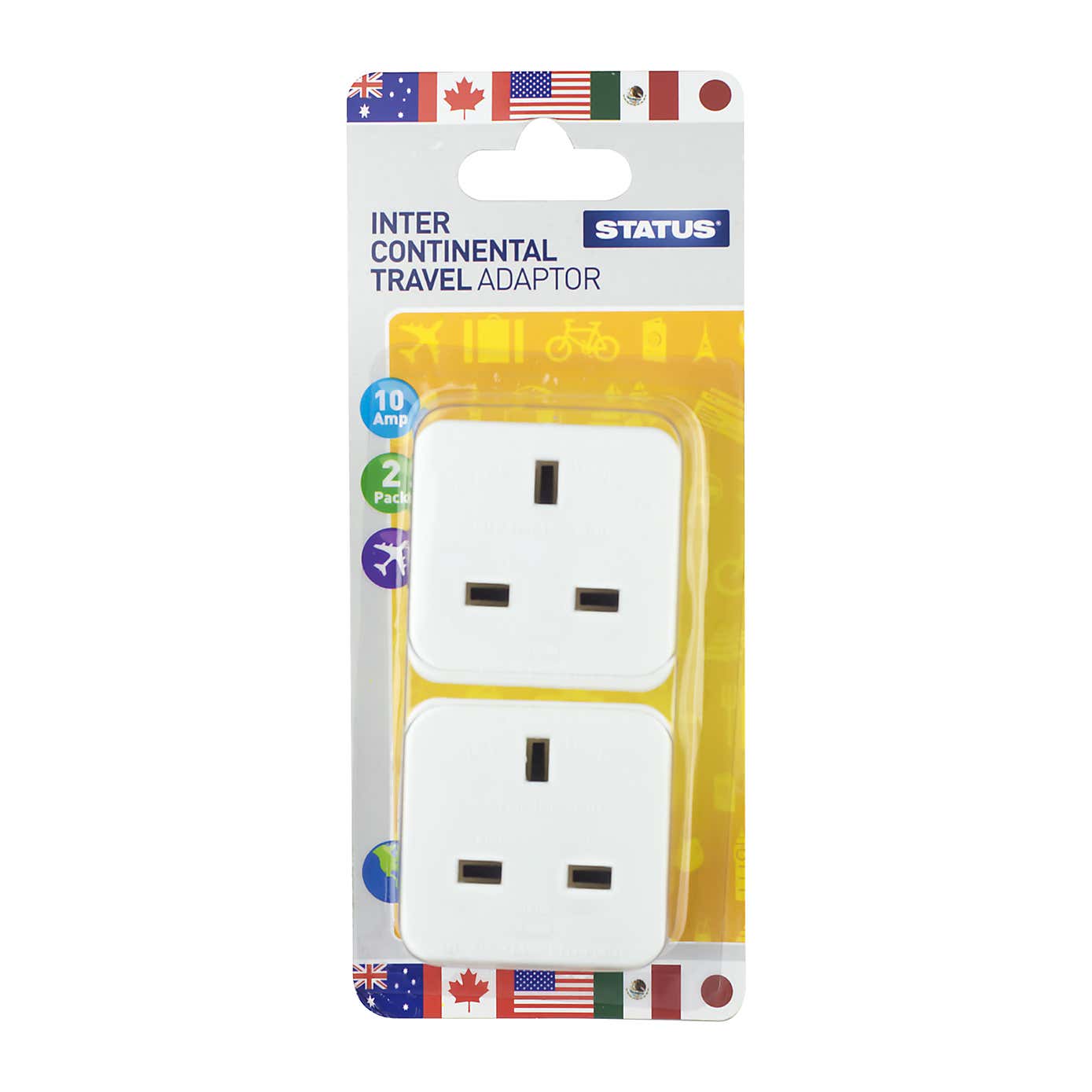 Worldwide Twin Pack Adaptor