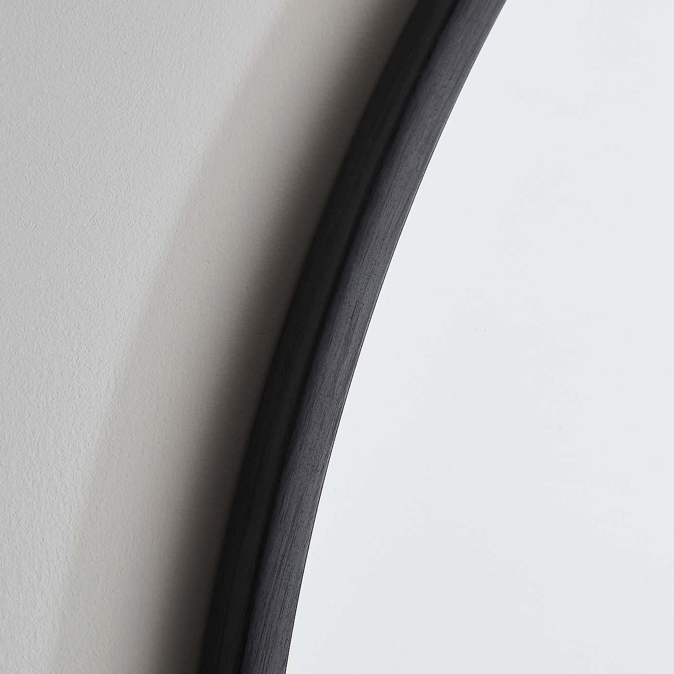 Brushed Metal Effect 50cm Round Wall Mirror