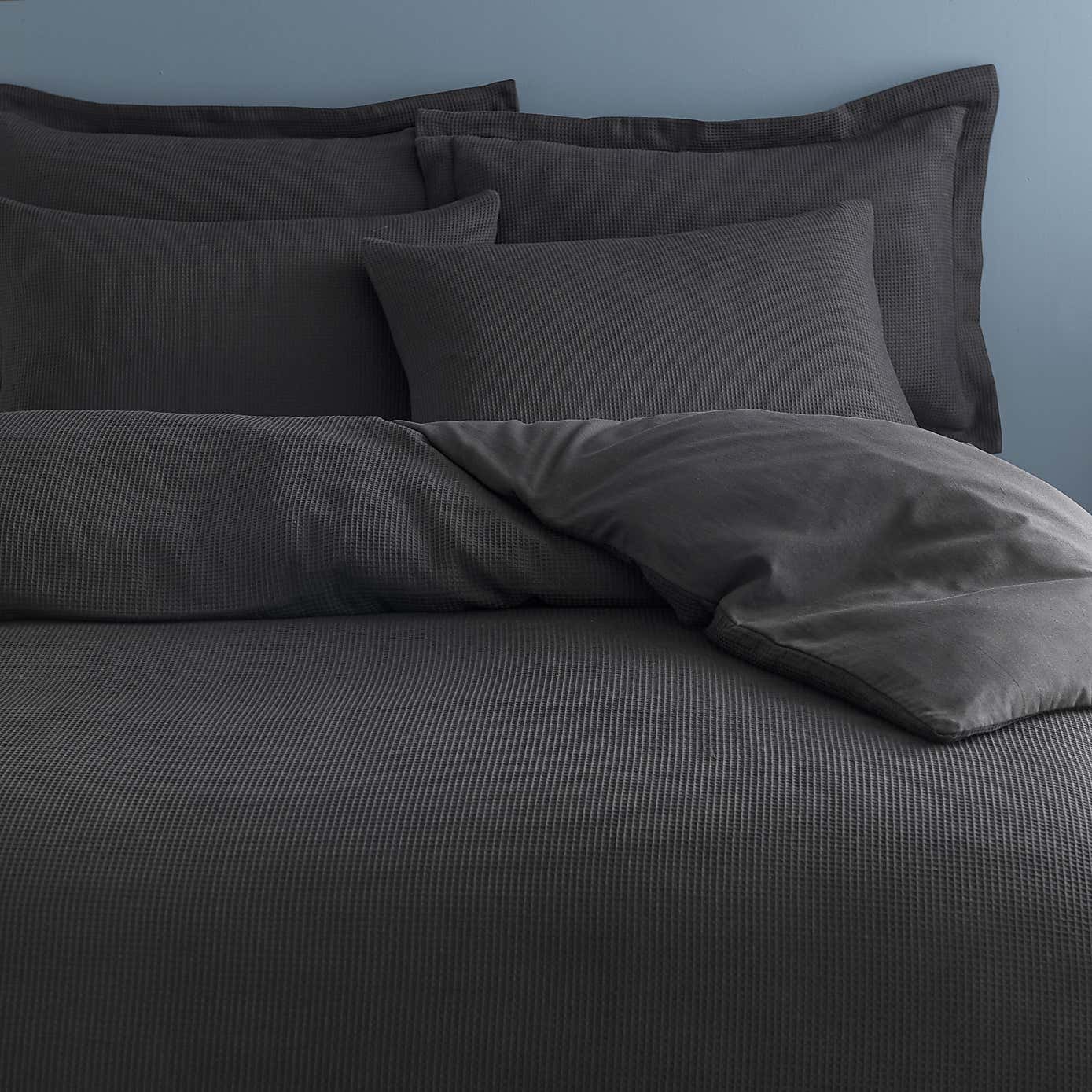 Alston Waffle Duvet Cover and Pillowcase Set
