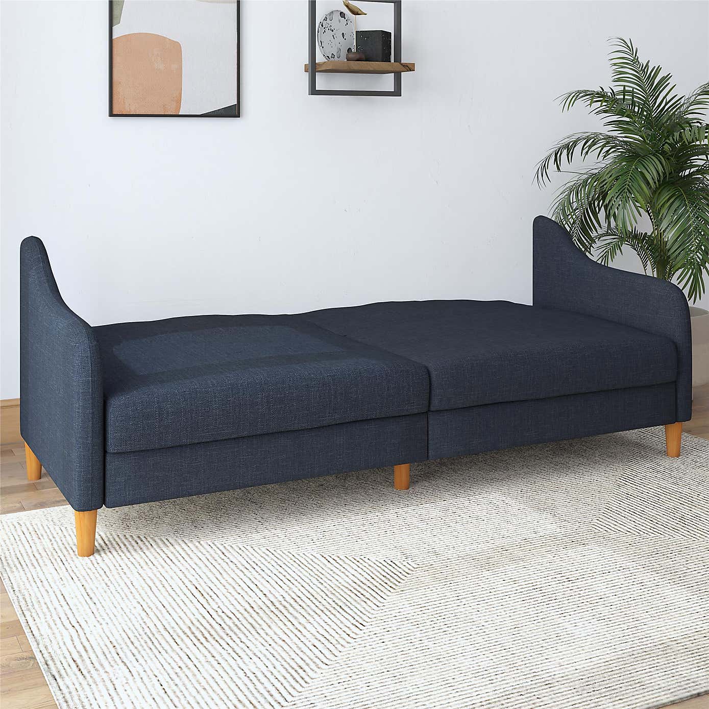 Jasper Linen Sprung Double Sofa Bed