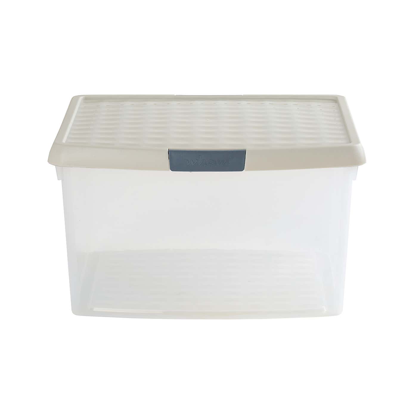 Wham Clip Pack of 4 Square Storage Boxes With Lids