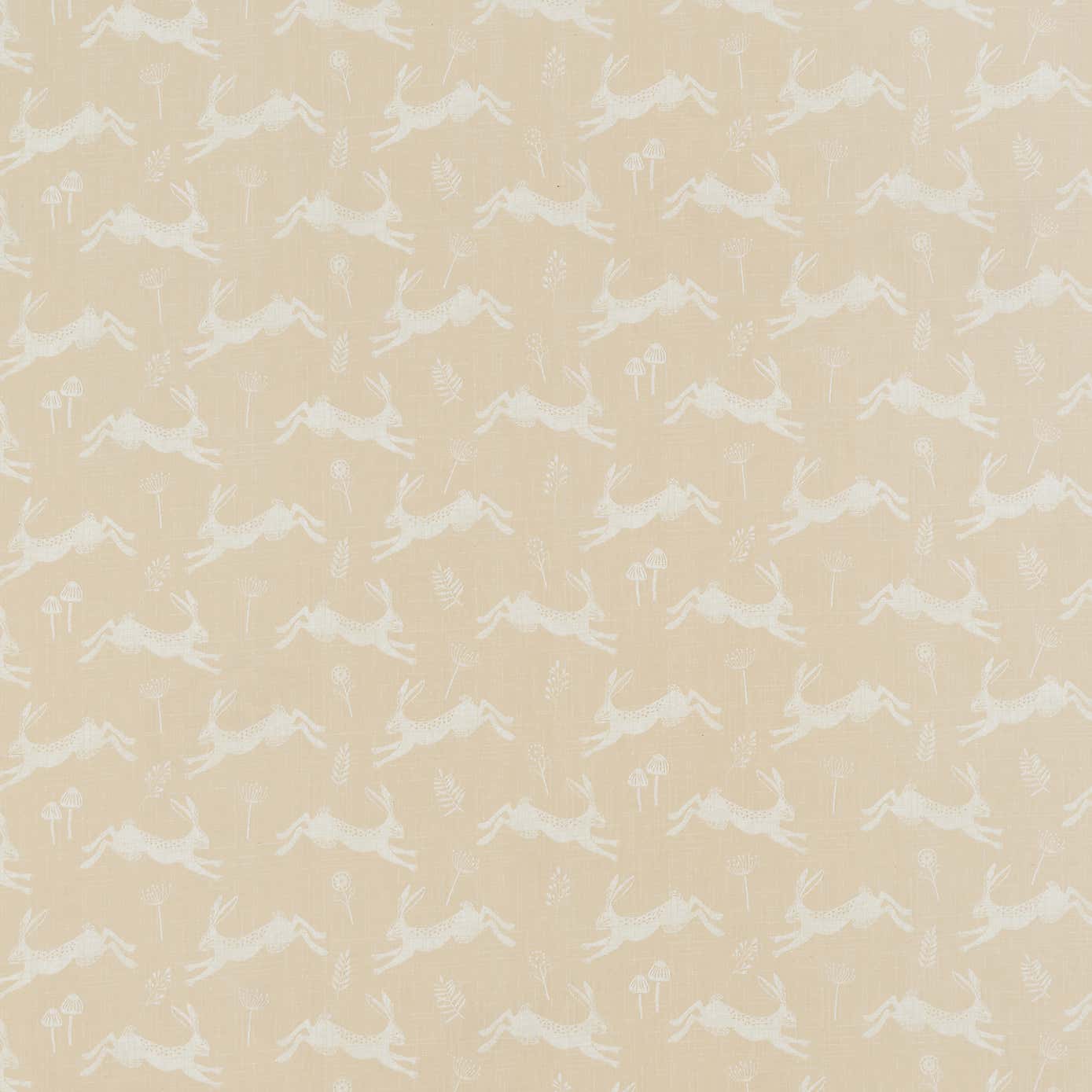 By the Metre Jumping Hare PVC