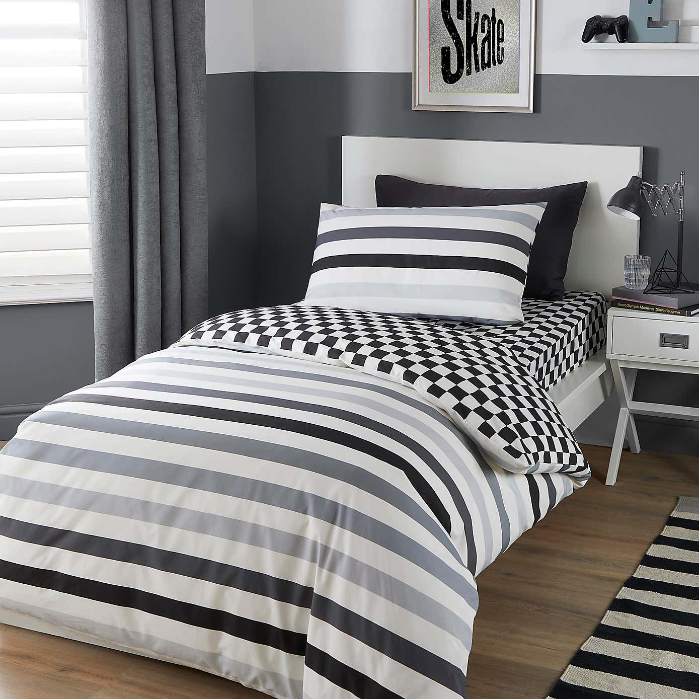 Becket Stripe Duvet Cover & Pillowcase Set