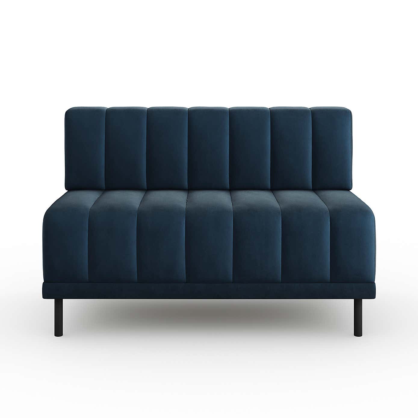 Amali Long Dining Bench, Matte Plush Velvet