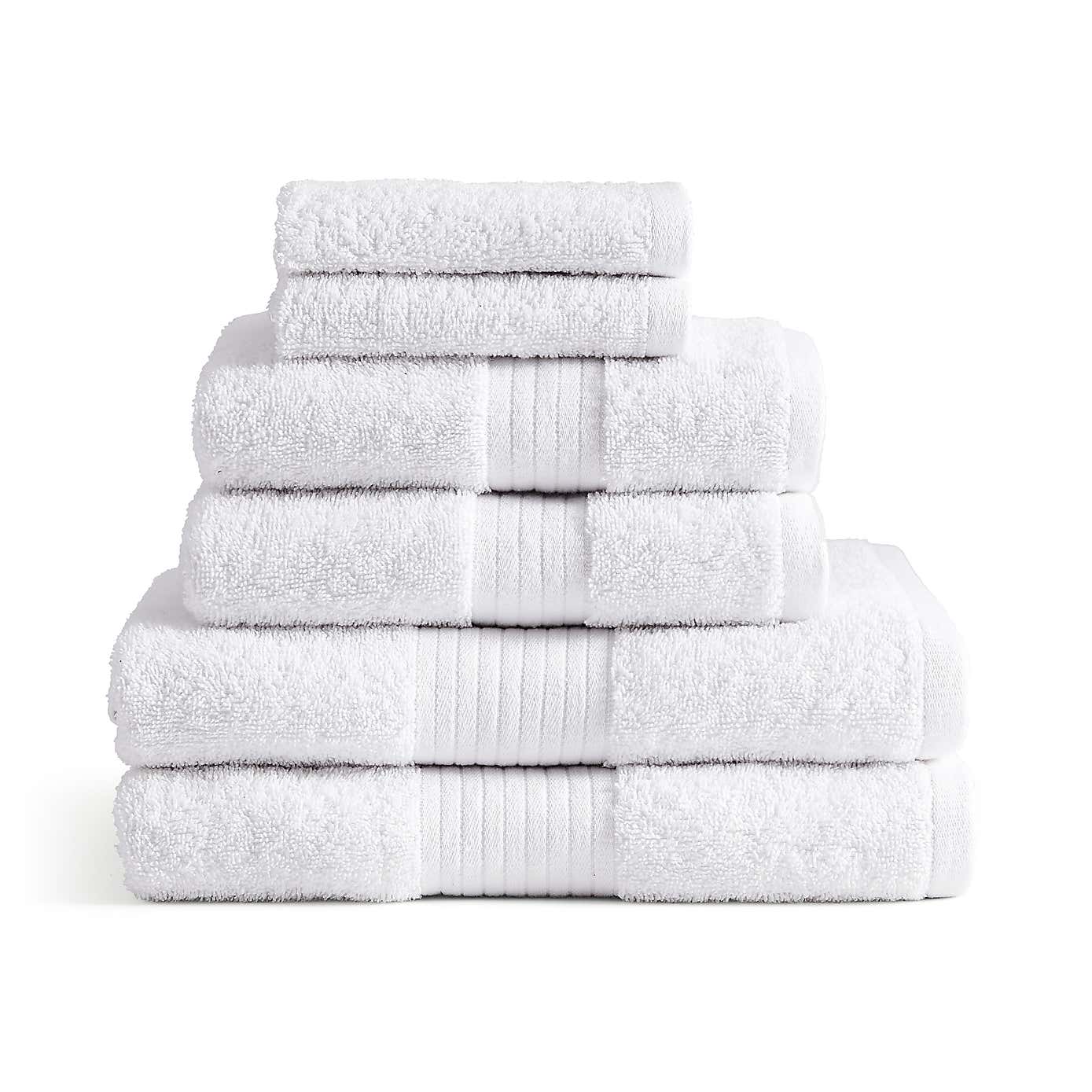 6 Piece Cotton Towel Bale