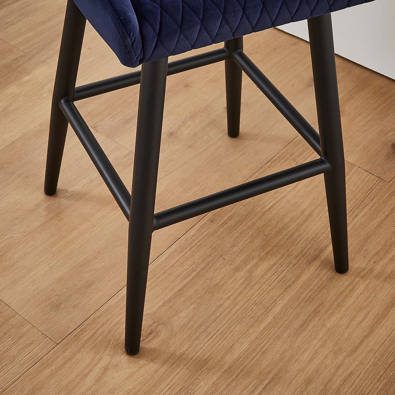 Montreal Bar Stool Charcoal Velvet